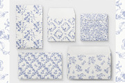Vintage Seamless Patterns Toile Blue, a Pattern Graphic by ON_lineart_store (Thumbnail 7 of 10)
