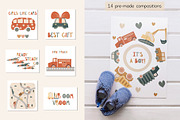 Cars. Cute collection for kids., an Illustration by Julia Martyshkina (Thumbnail 4 of 9)