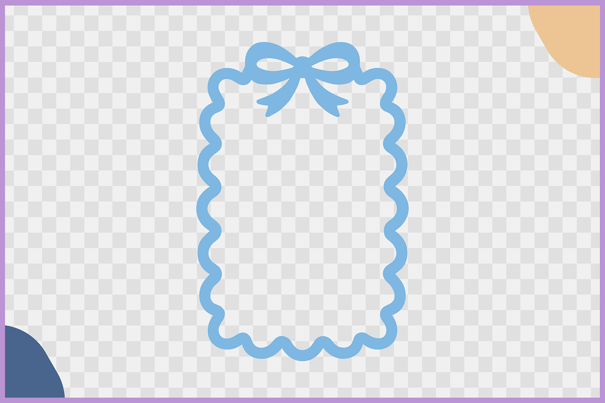 Squiggly Outline Coquette Frame Set, a Decorative Illustration by Gfx Expert Team (Photo 7 of 10)