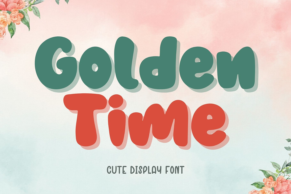 Golden Time | Display Font, a Handwritten Font by AnningArts (Photo 1 of 7)