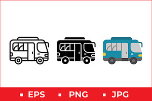Camper Van Vector Design, a Solid Icon by Artonix
