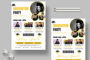 Happy Graduation Flyer Template, a Flyer Template by MightyDesign (Thumbnail 1 of 8)