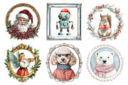 Vintage Christmas Framed Character, an Illustration by Daily.Designs (Thumbnail 5 of 5)