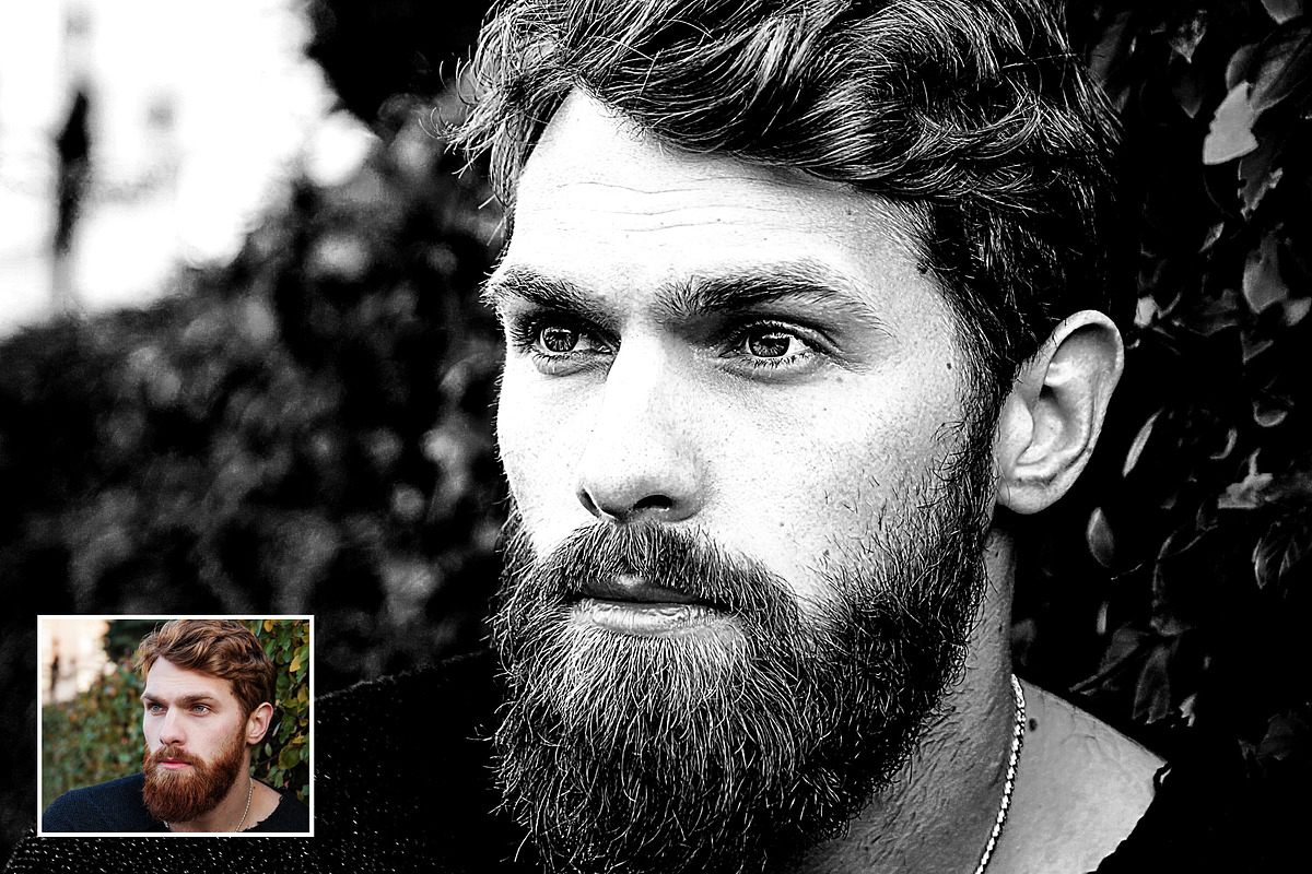 Dramatic BW Portrait PSD Effect, a Templates & Theme by velvetmade.designs (Photo 2 of 10)