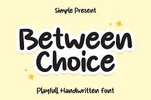 Between Choice | Script Font
