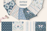 Cottagecore pattern background, a Pattern Graphic by Cozy pattern shop (Thumbnail 4 of 10)