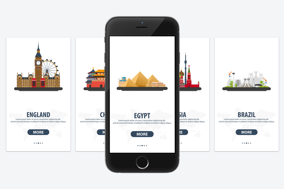 Travel UI/UX Screens, a Templates & Theme by Leo Edition