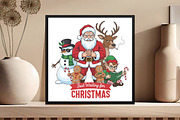Funny Christmas PNG-Merry Christmas, an Illustration by Black Bird Studio (Thumbnail 4 of 4)