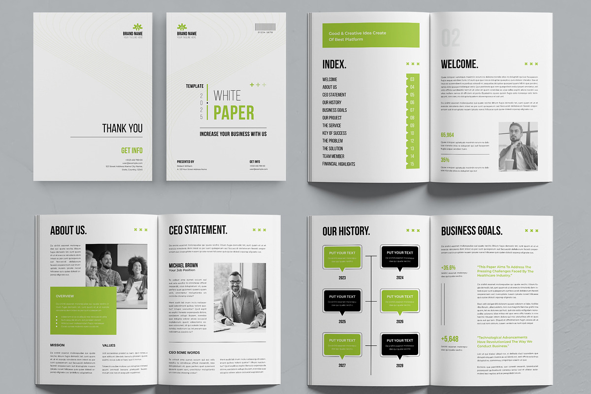 White Paper Template, a Brochure Template by MightyDesign (Photo 3 of 6)