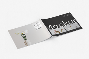 Landscape Magazine Mockup – US Size