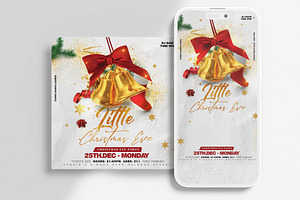 White Christmas Instagram Banner