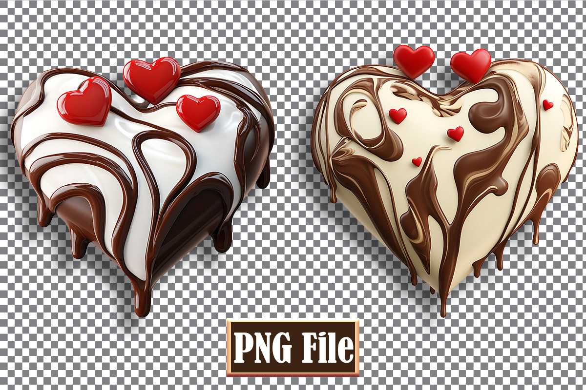 Chocolate Heart Clipart Bundle, a Person Illustration by protabsorkar11 (Photo 2 of 5)