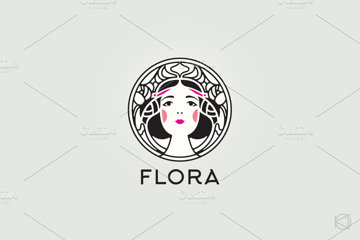 Elegant art nouveau logo, a Branding & Logo Template by OlgaKiseleva (Photo 3 of 6)