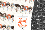 Back to School Seamless Patterns, a Pattern Graphic by KaramfilaS (Thumbnail 5 of 8)