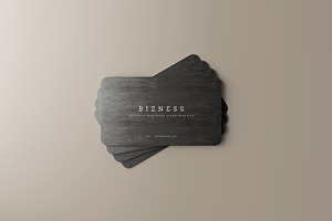 Metal Business Card Mockups