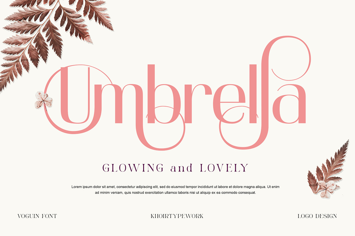 Voguin - Beauty Font, a Sans Serif Font by Khoir (Photo 7 of 9)