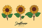 15 Set Sunflower Sunshine Clipart, an Illustration by Morspective (Thumbnail 3 of 7)