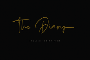 The Diary // Stylish Script Typeface