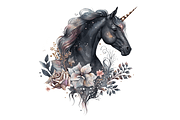 Watercolor Night Unicorn Clipart Bun, an Object Graphic by Regulrcrative (Thumbnail 4 of 7)