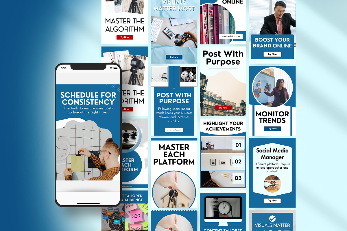 Social Media Pinterest Template preview 4