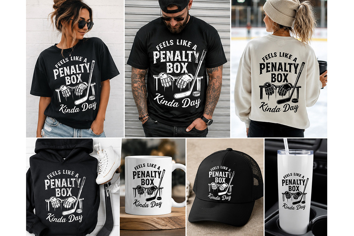 Feels Like a Penalty Box Kinda Day, a Sport Illustration by Willow Paige Farms (Photo 2 of 3)