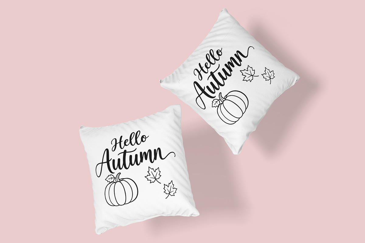 Hello Autumn Pumpkin Line Art, an Object Illustration by Ghagra (Photo 5 of 7)