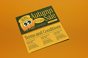 Green Yellow Autumn Sale Voucher, a Flyer Template by graphicook (Thumbnail 2 of 3)