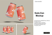 Soda Can Mockup, a Packaging Mockup by lamorastudio (Thumbnail 1 of 11)