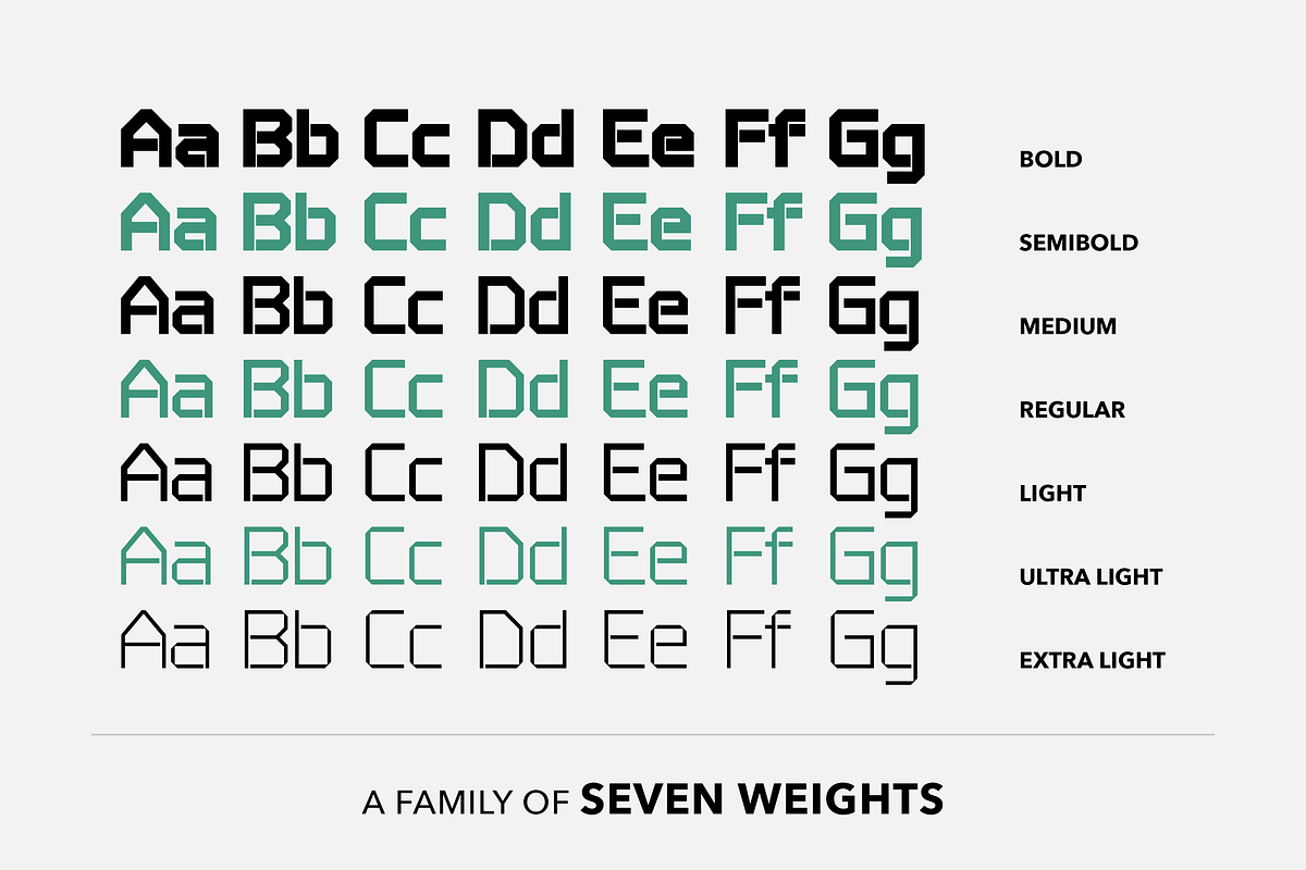 Flip - Square font preview 2