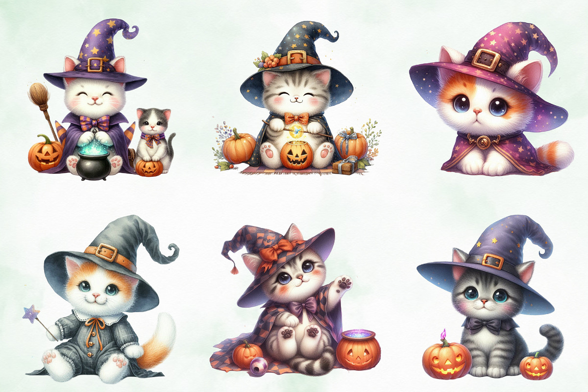Halloween Baby Magic Cats, an Illustration by Creative Art (Photo 4 of 4)
