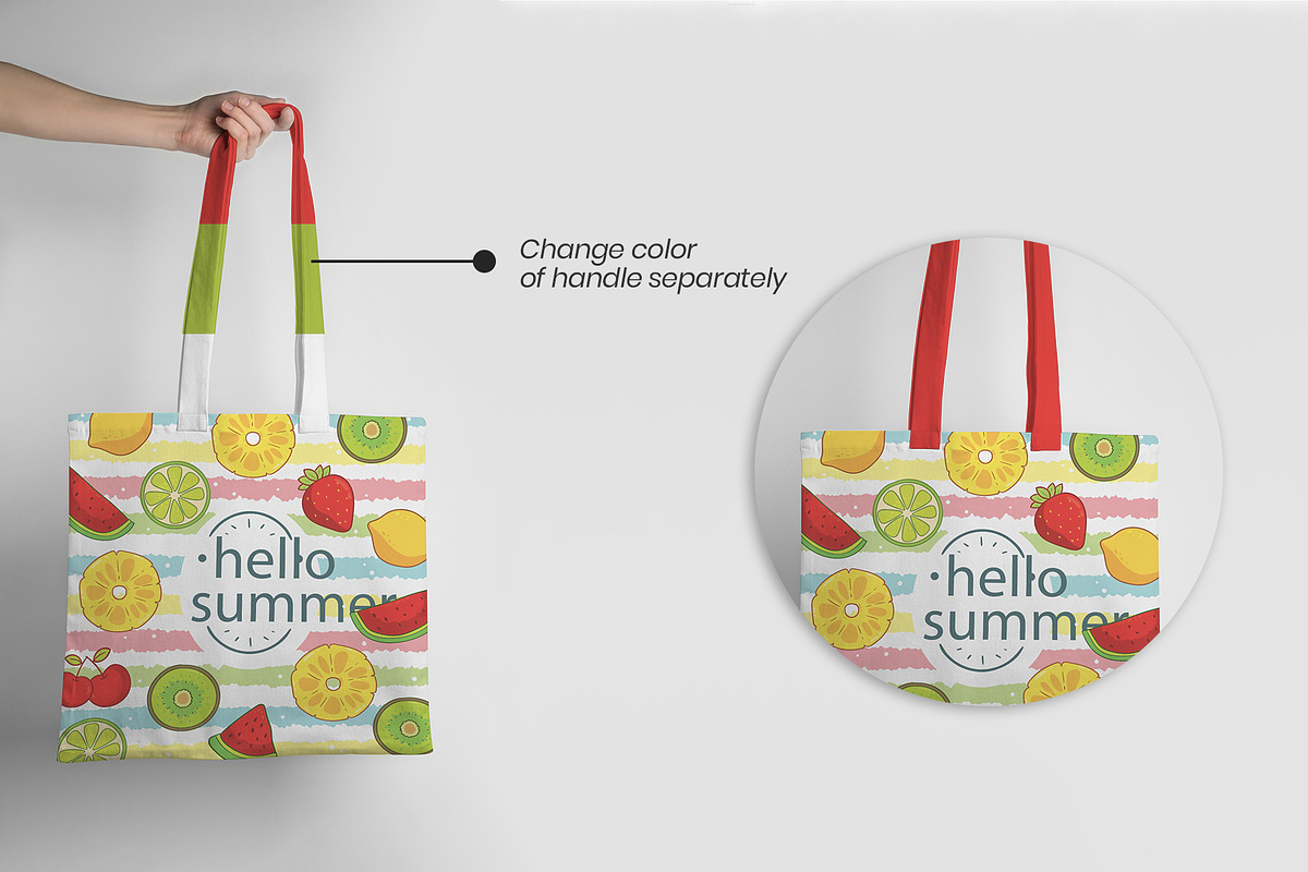 Realistic Tote Bag Mockup, a Product Mockup by Graphic Xtreme (Photo 4 of 4)