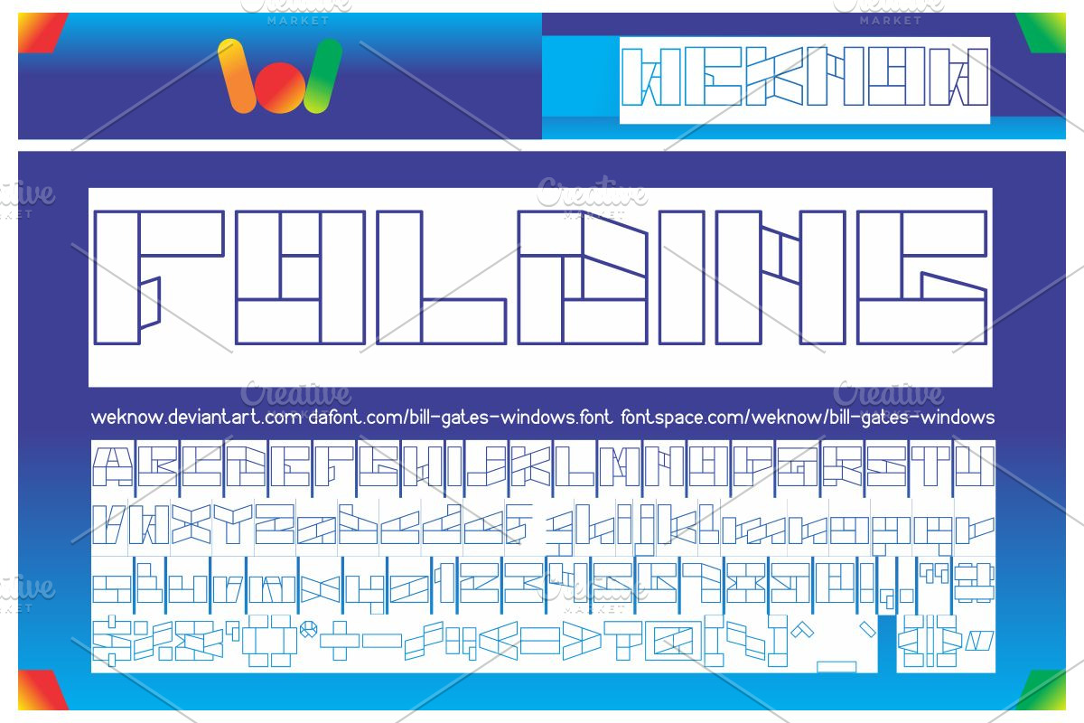 bill gates windows font preview 4