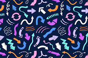 Arrows signs set + seamless patterns, an Object Illustration by PaperTrident (Thumbnail 5 of 6)