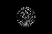 Lily of the Valley Line Logo, a Branding & Logo Template by Buqancreative (Thumbnail 2 of 4)