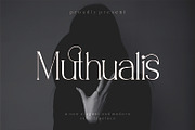 Muthualis Elegant Serif Font, a Serif Font by blunesia (Thumbnail 1 of 9)