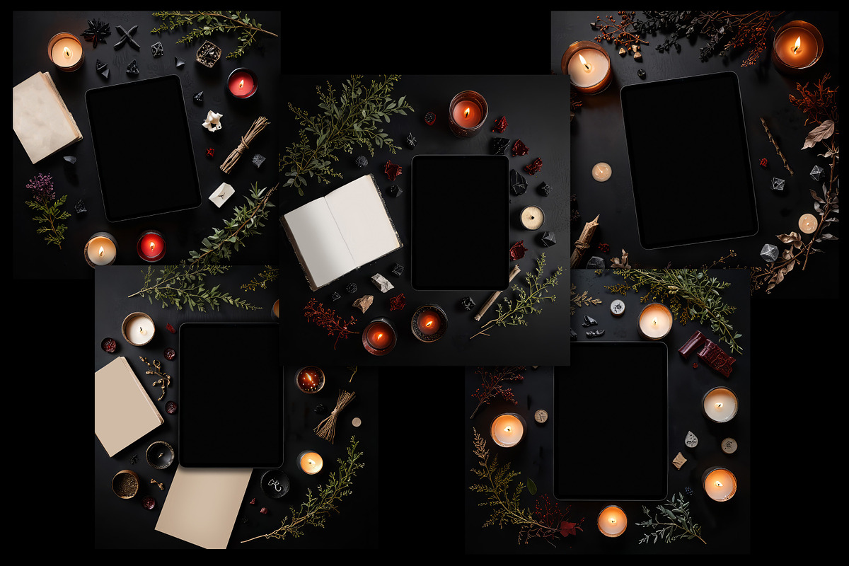 Darkly Witchy IPad Mockups, an iPad Mockup by Sapphire X Designs (Photo 2 of 2)