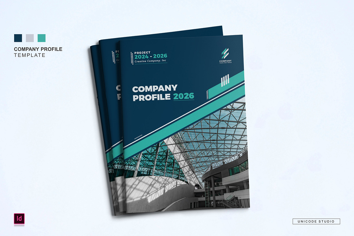 Company Profile Template, a Brochure Template by UnicodeID (Photo 1 of 12)