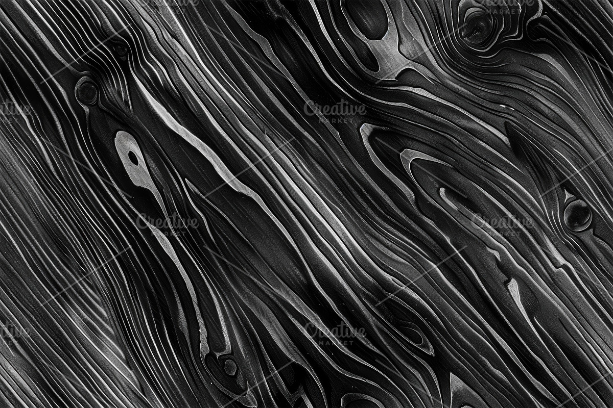 Graphic Swirl Cotton Jacquard - Black + Cream, image size:1200x800