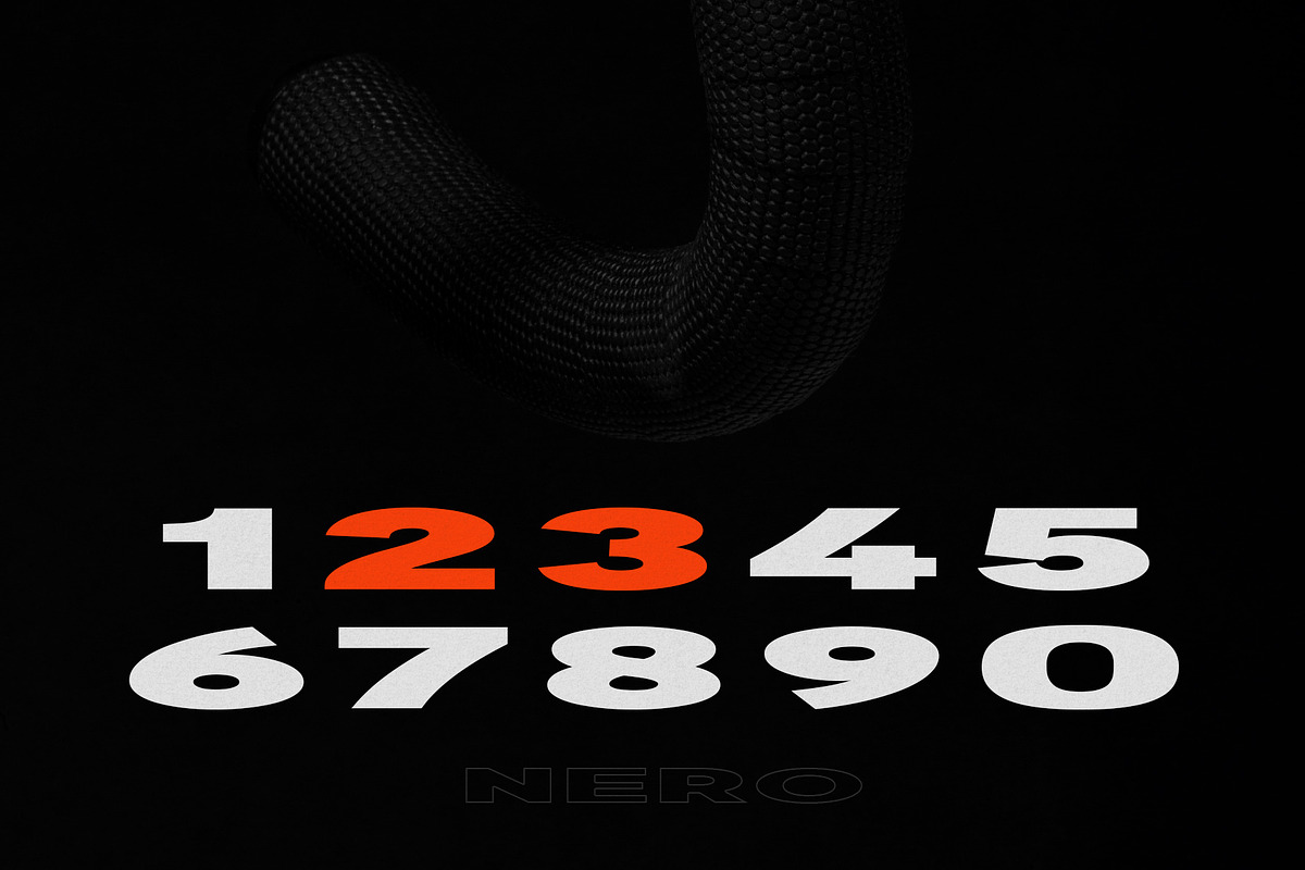 Nero - Ultra Wide Display, a Sans Serif Font by HipFonts (Photo 5 of 7)