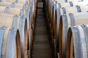 Wine barrels, perspective view., a Food & Drink Photo by Schreibikus