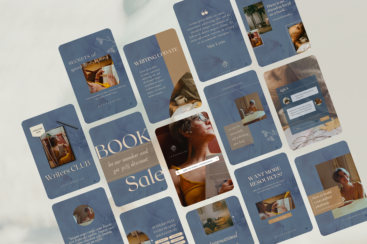 Writer instagram story template, a Social Media Template by Petite Zakka Boutique (Photo 6 of 7)