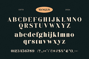 Manglis - Classy & Stylish Serif