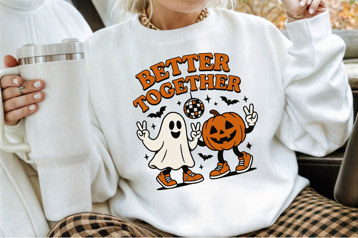 Better Together Pumpkin Ghost Hallow, an Illustration by Sublimation Artist (Photo 4 of 9)