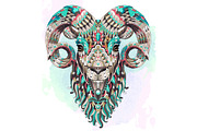 Ethnic Collection:  Goat, an Animal Illustration by ArtoJoy (Thumbnail 5 of 6)