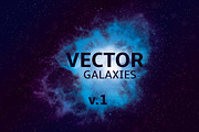 Vector Space Galaxy Set V1, an Object Graphic by Transfuchsian (Thumbnail 1 of 6)