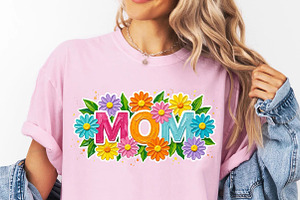MOM Png Mother's Day Png, an Illustration by Designworld