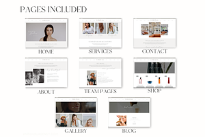 Salon Spa Beauty Website Template