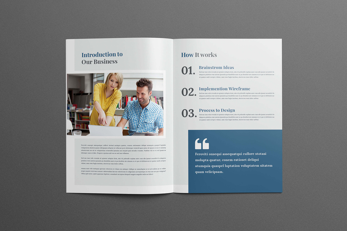 Company Profile Business Brochure, a Brochure Template by Divergent Studio (Photo 2 of 7)