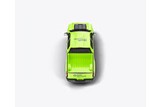 Pickup Truck Mockup, a Product Mockup by OneVectorStock (Thumbnail 7 of 16)