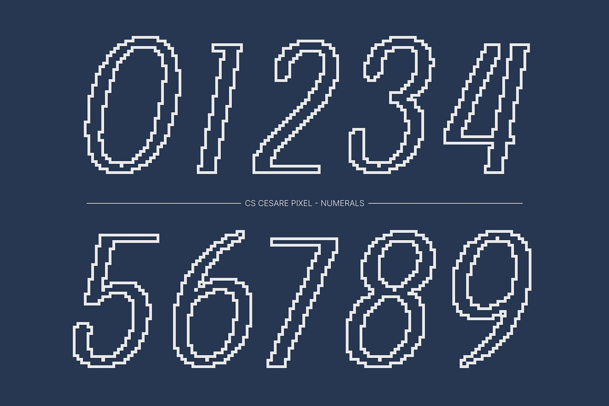 CS Cesare Pixel, a Sans Serif Font by Craft Supply Co. (Photo 6 of 8)